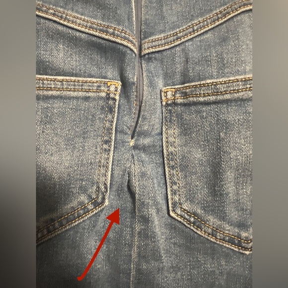 Pilcro Anthropologie $158 The Madi Front Slit Denim Strapless Dress Western Y2K - Picture 10 of 10